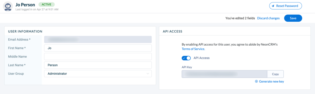 Authentication – Neon CRM Developer Center
